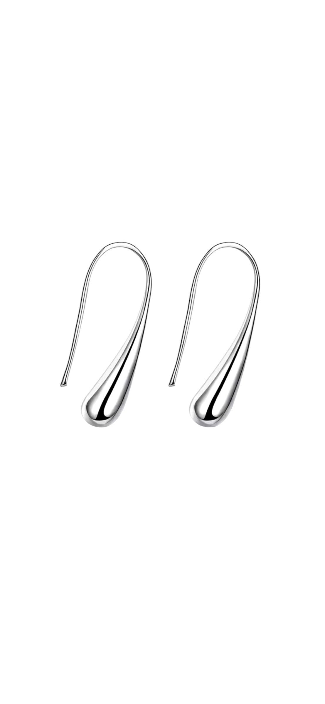 Orecchini in Argento a forma di goccia.
