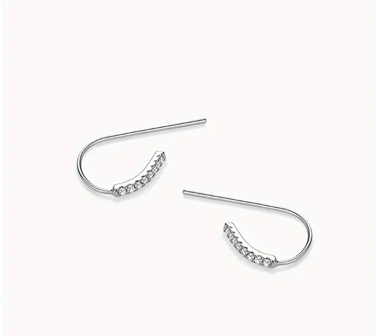 Orecchini Pendenti Minimalisti con Cristalli